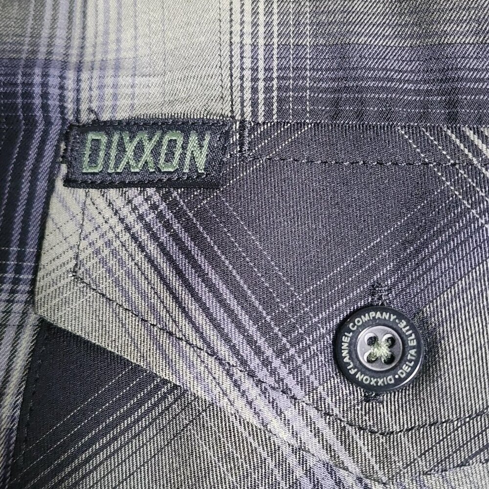 Dixxon Shirt Mens XL Green Black Plaid Delta Elite Bamboo Blend Button Up - Picture 3 of 11